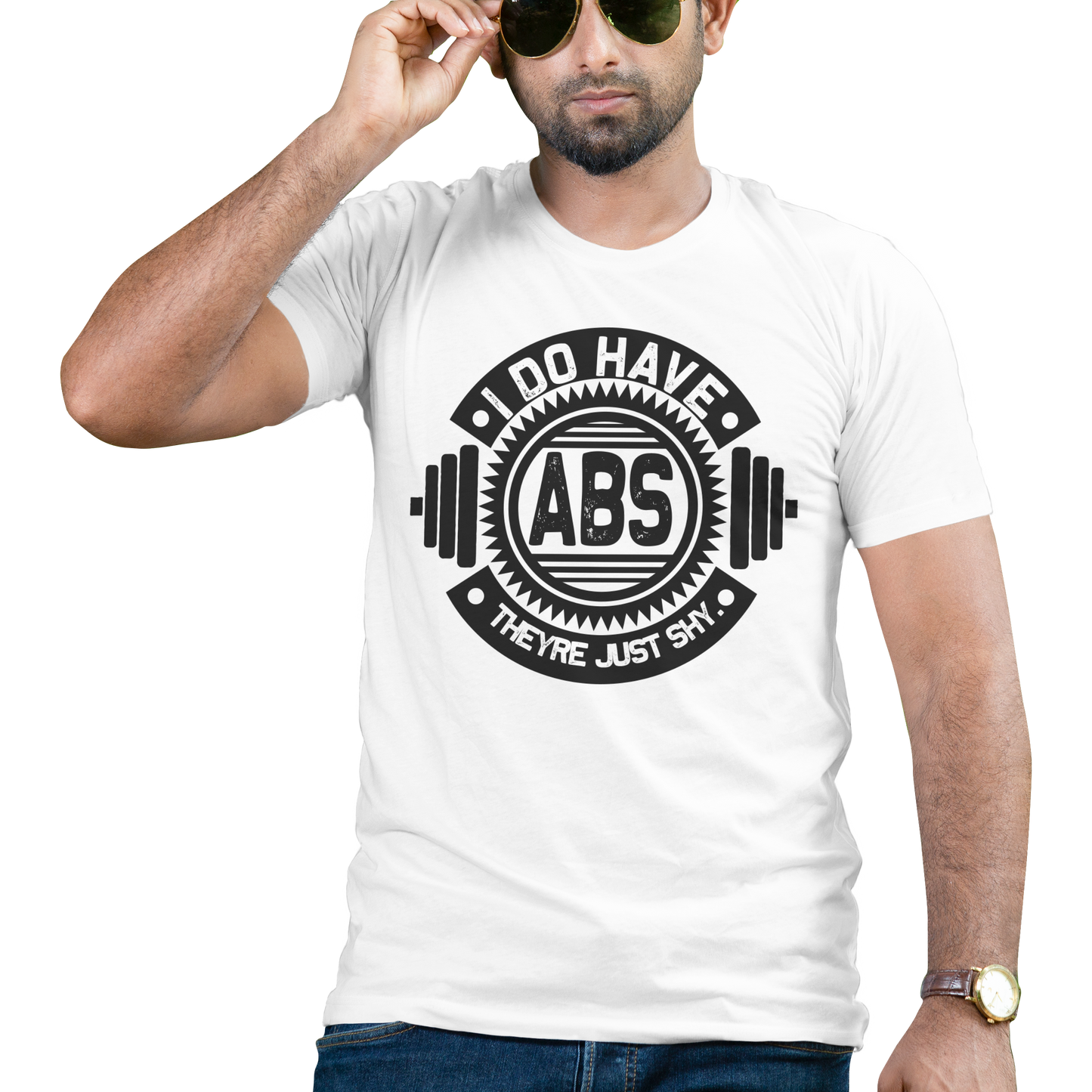 Hidden ABS Gym Tee for Fitness Freaks