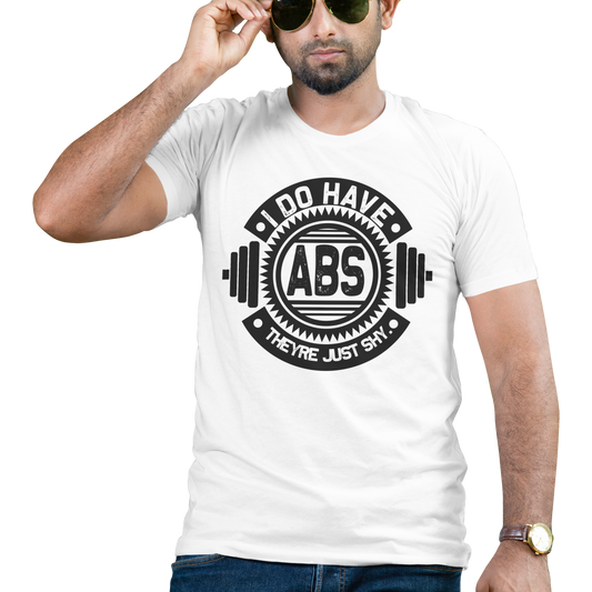 Hidden ABS Gym Tee for Fitness Freaks